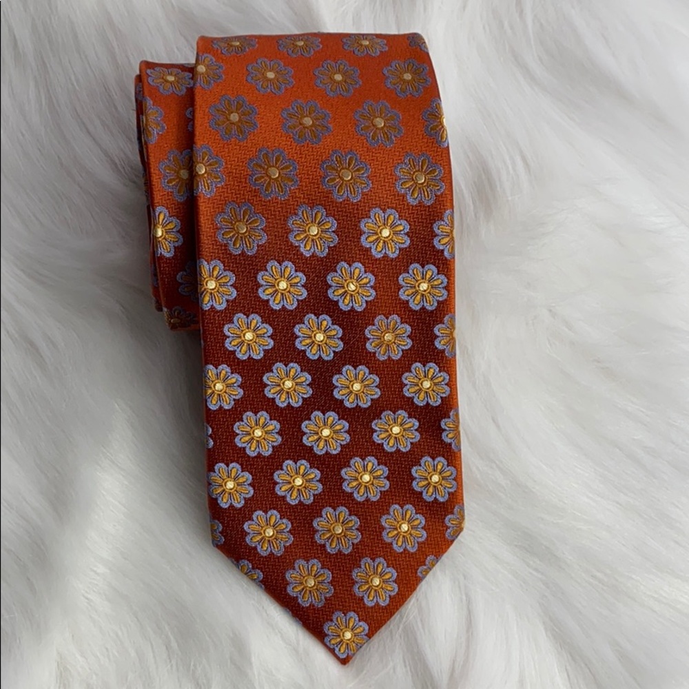 Black Brown 1826 silk tie